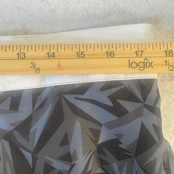 Speedo Swim‎ Shorts Mens XXL Blue Black Geometric Print Drawstring Pool Beach - Picture 11 of 12